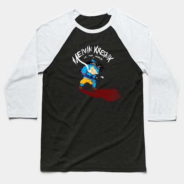 Rock On Baseball T-Shirt by Daletheskater